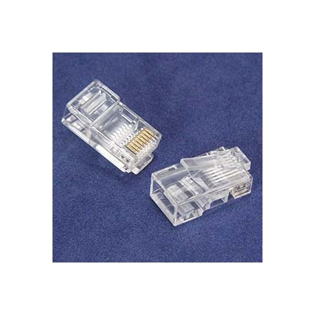 Bestlink Netware CAT5e Plug Stranded 2-Prong 50 Micron, 100pk 101203